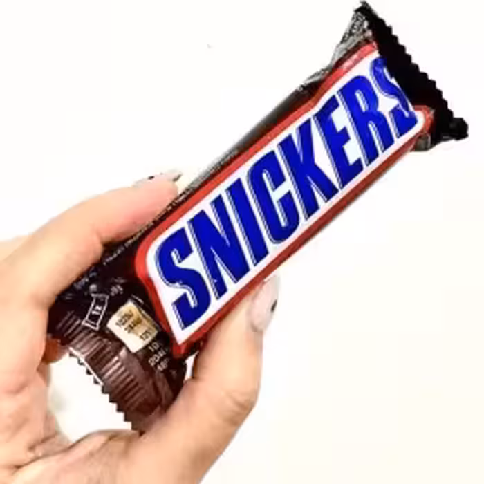 شکلات اسنیکرز SNICKERS با مغز کارامل، نوقا و بادام زمینی بوداده 35.5 گرم