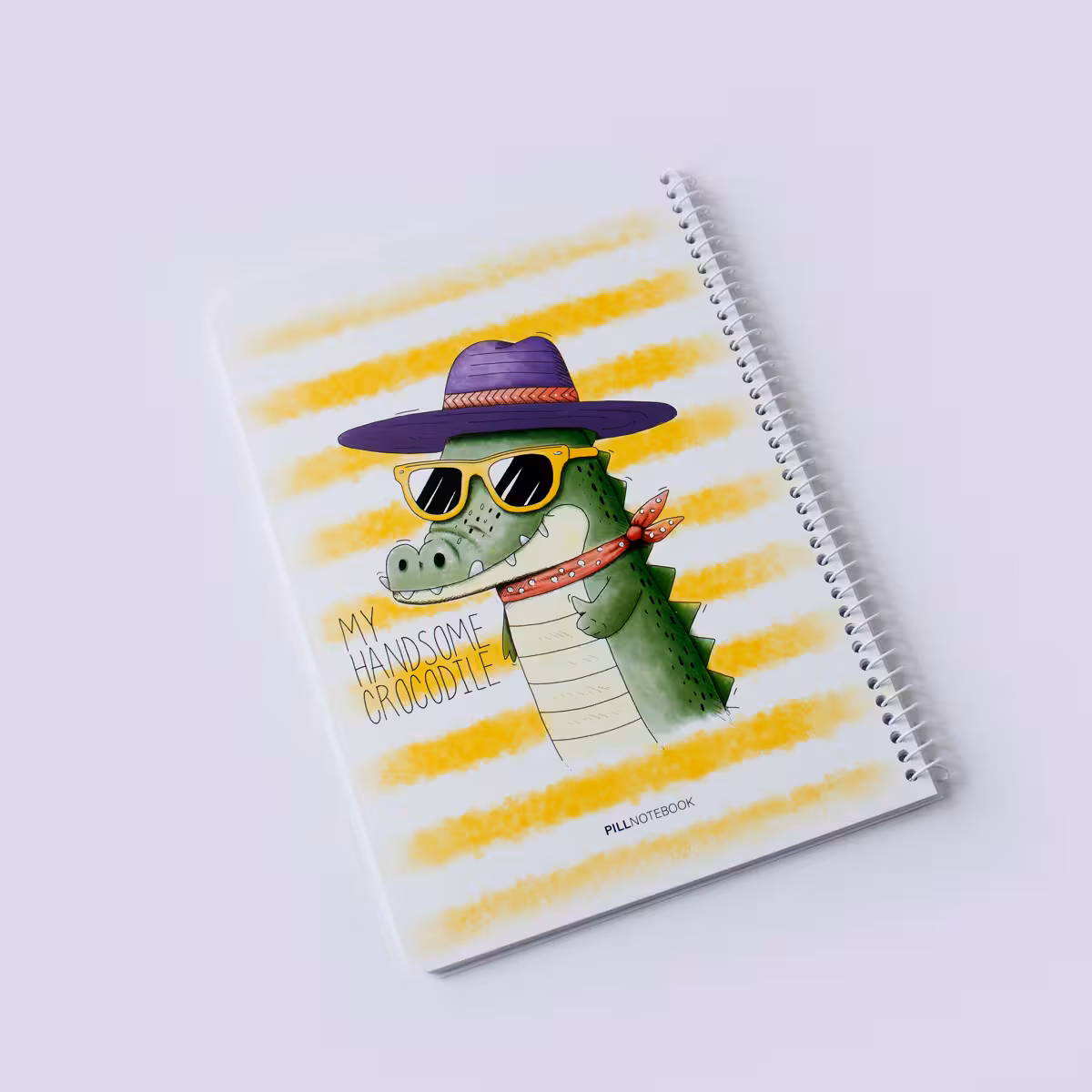 دفتر نقاشی فانتزی وزیری 50 برگ تمساح پیل (Pill)