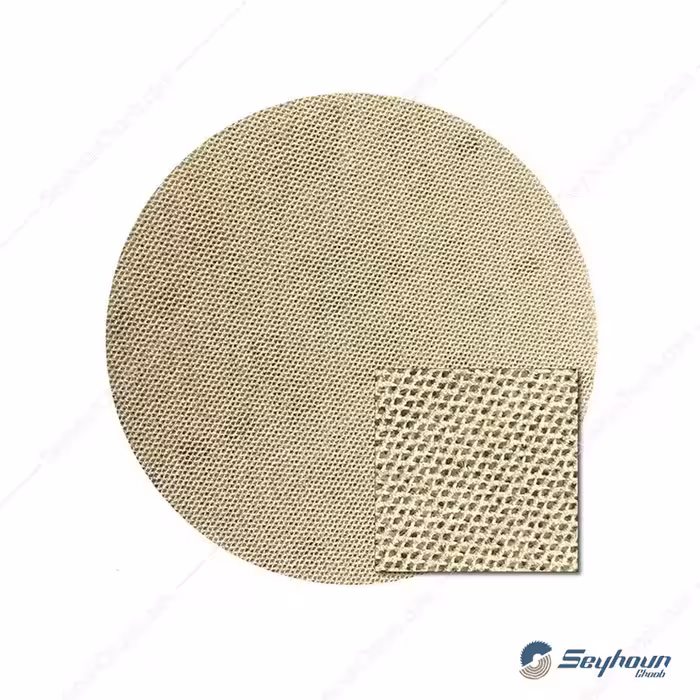 کاغذ سنباده توری پشت کرکی قطر 150 میلی متر ساخت سوئد مش 400-80