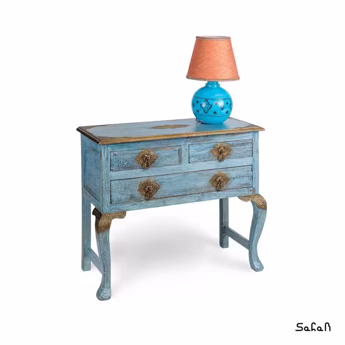 کنسول چوبی برنج کوب پانیتاژ