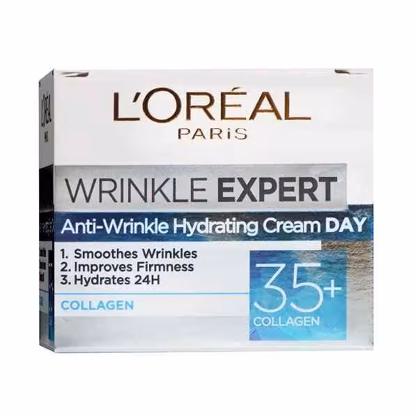 کرم روز مرطوب کننده و ضد چروک لورال L’Oréal مدل Wrinkle Expert حجم 50 میل مناسب 35 سال