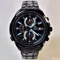 CASIO Edifice EFR-536 ژاپن ادیفایس 4 موتوره کرنوگراف صفحه چراغدار لامپی *** فول استیل *** موتور بسیار قدرتمند کیفیت  AAA