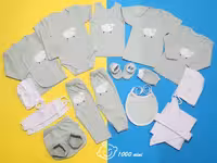 ست 20 تکه طرح بره سبز خاکستری آرین