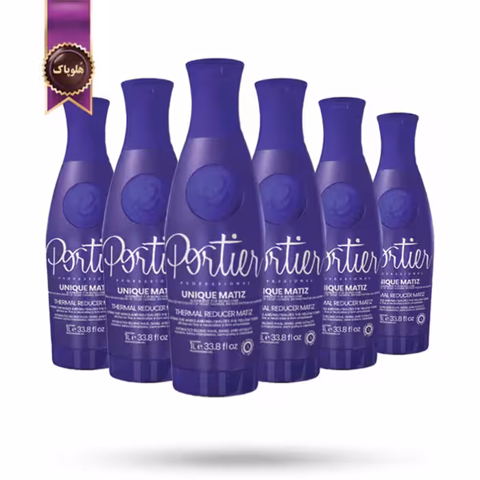 6 عدد کراتین مو پورتیر Portier مدل یونیک ماتیز Unique Matiz حجم 1000 میلی لیتر (اورجینال)