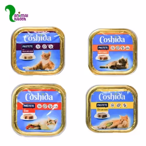 ووم گربه برند کوشیدا طعم گوساله و مرغ 100 گرم