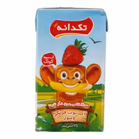 آب توت فرنگی و موز تکدانه 125 میلی لیتری