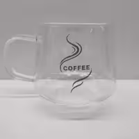 لیوان پیرکس تپل COFFEE