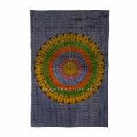 بکدراپ تپستری هندی طرح ماندالا (روتختی یک نفره) کد 366