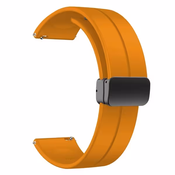 بند سیلیکونی مگنتی سامسونگ/شیائومی  20MM خردلی