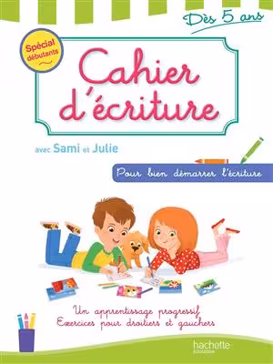 دانلود کتاب Cahier d'ecriture avec sami et julie Des 5 ans