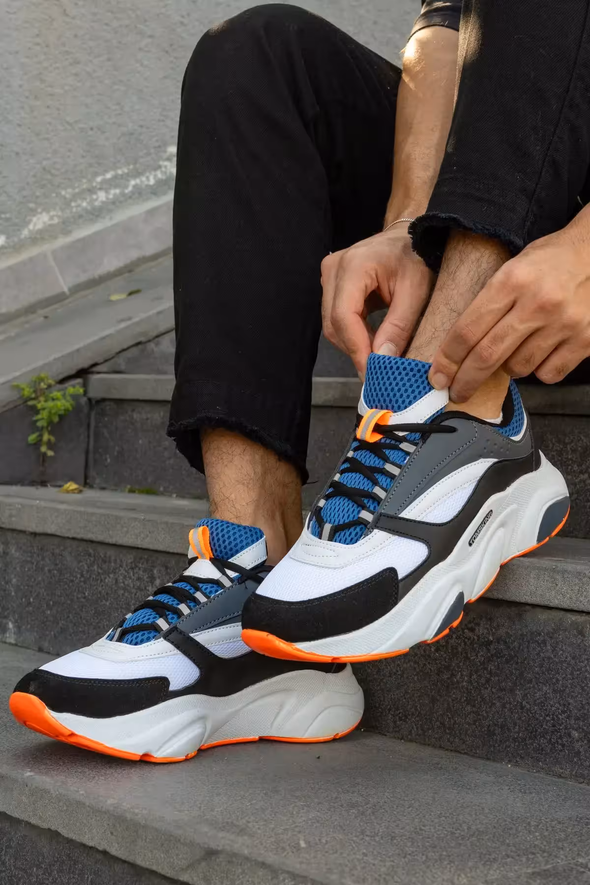 Unisex Black White File Oranj کفش ورزشی – 2276