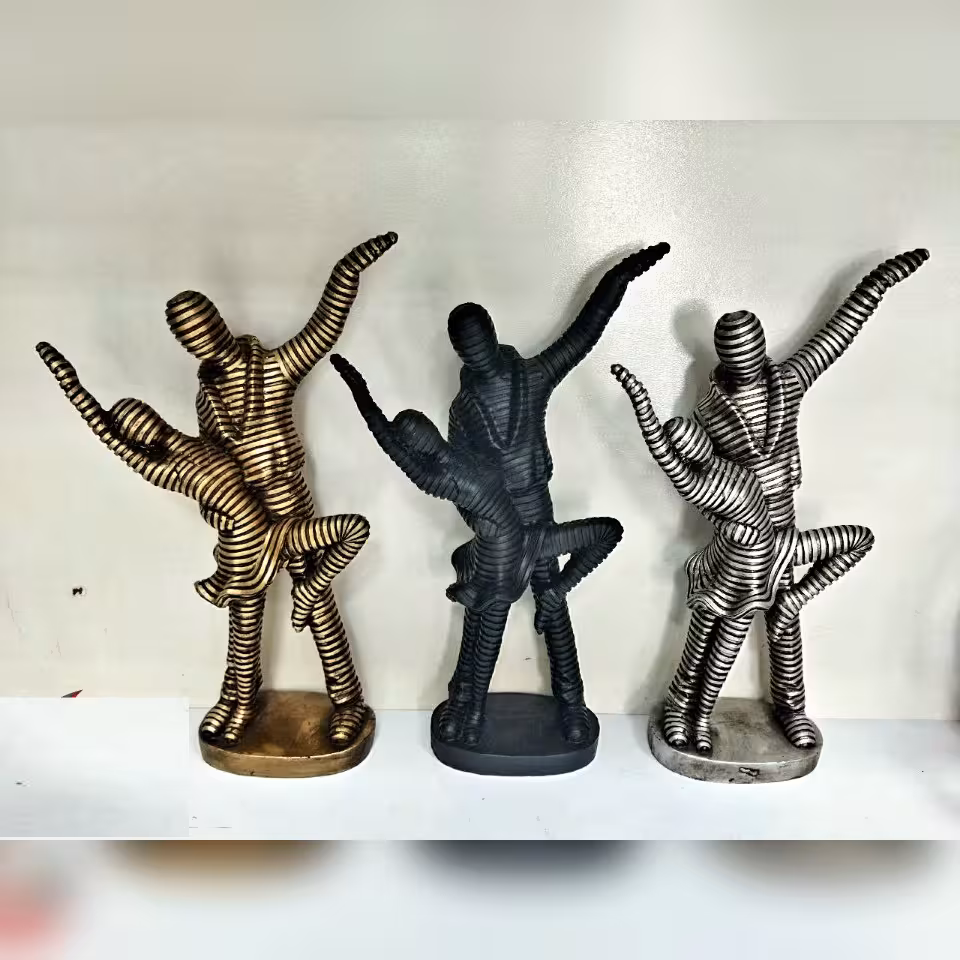 مجسمه دکوری زوج عاشق بالرین مدل مومیایی
