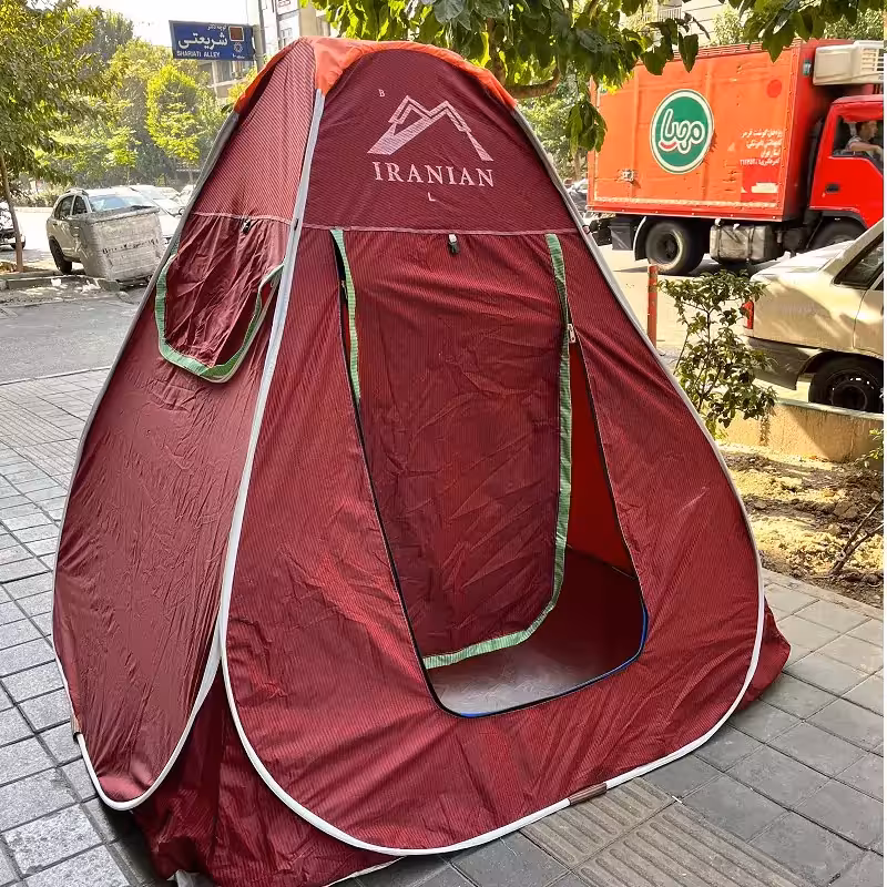 چادرمسافرتی 8 نفره فنری ایرانی جنس آکسفورد برنو  با نوار ابریشمی  پارس پژو