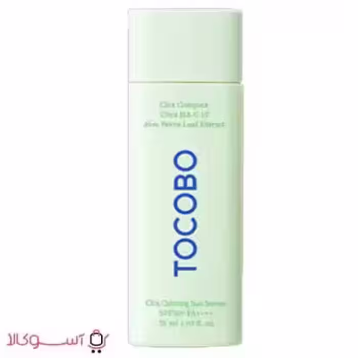 سرم ضد آفتاب بدون رنگ توکوبو سبز مدل cica calming حجم 50 میل