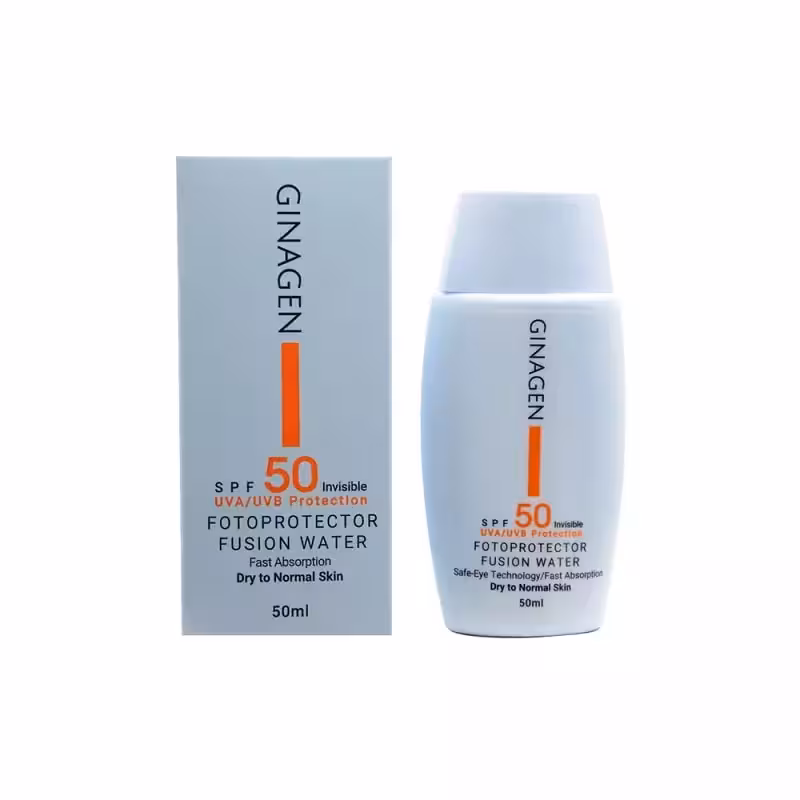 کرم ضد آفتاب بی رنگ ژیناژن مناسب پوست خشک حجم 50mL