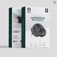 تبدیل EU plug2 گرین Green Conversion EU Plug2