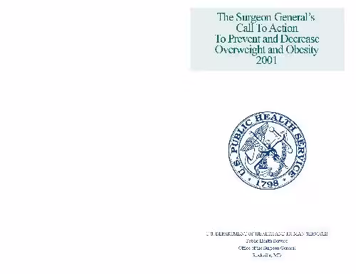 خرید و دانلود نسخه کامل کتاب The Surgeon General’s Call to Action to Prevent and Decrease Overweight and Obesity