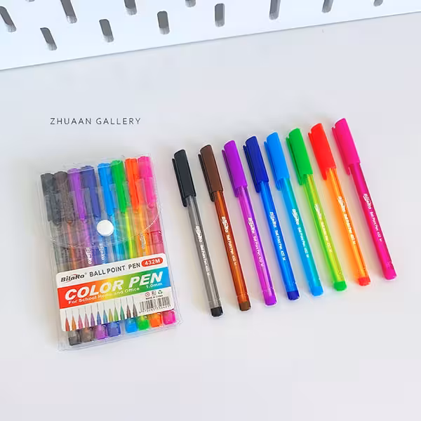 ست خودکار رنگی 8 رنگ شفاف مینیمال