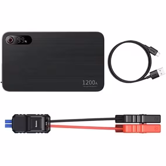 پاوربانک و جامپ استارتر خودرو 12000 میلی آمپر بیسوس BASEUS CH004-2 SUPER ENERGY PRO PLUS C0024570011
