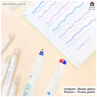 ماژیک دو سر هایلایتر و 2 خط نویس رنگی