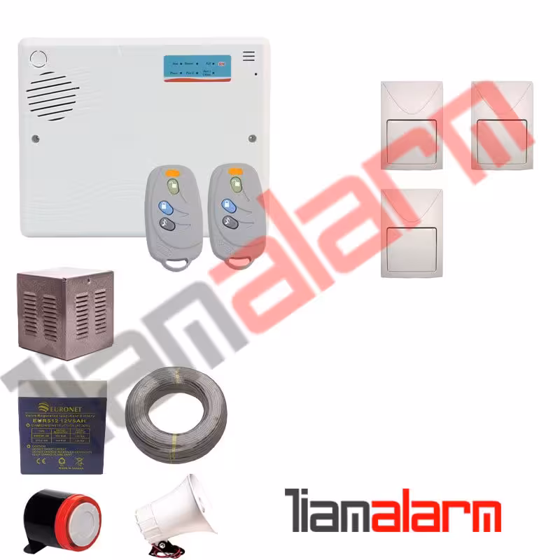 پکیج دزدگیر اماکن باسیم مدل سایلکس تلفنی PD14F3