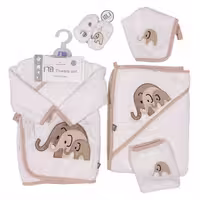 ست حوله نوزاد 5 تکه طرح فیل ها مادرکر Mothercare