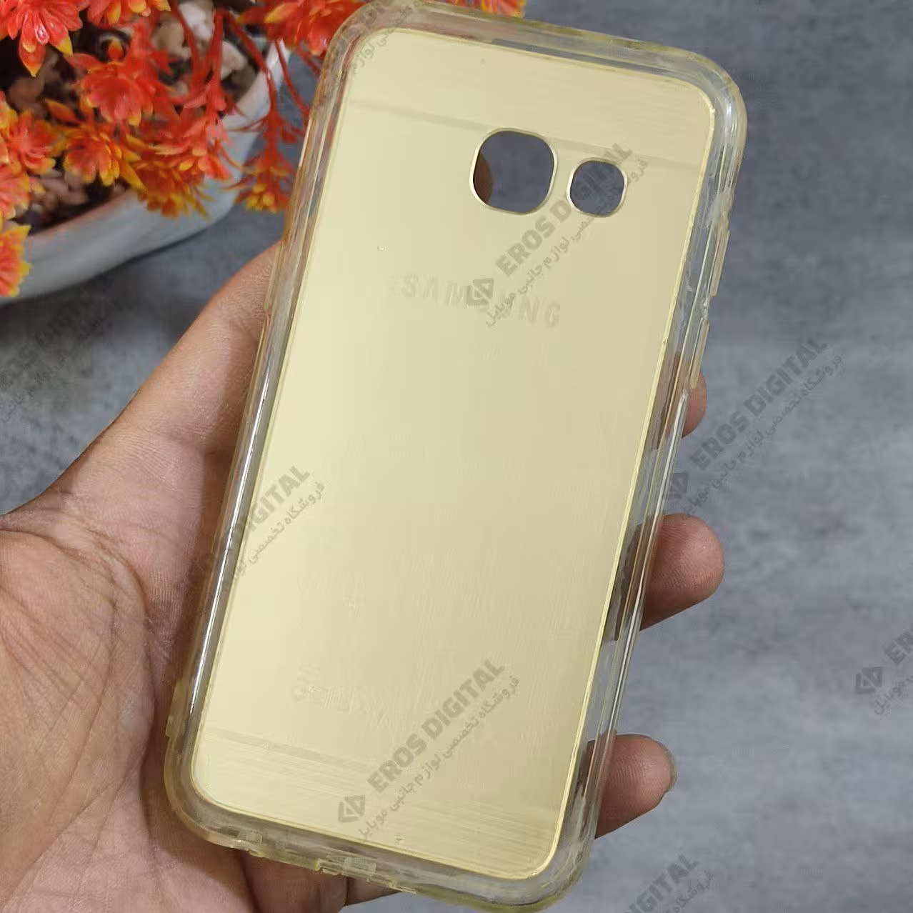 قاب گوشی Samsung Galaxy A3 2017 (A320) دور شفاف پشت طلقی