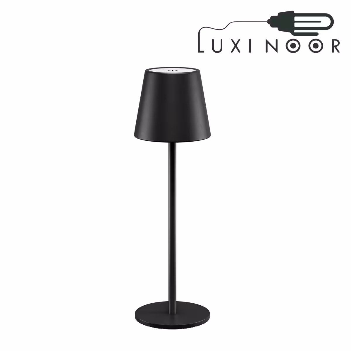 چراغ رومیزی شارژی اف ای سی مدل FEC-9210-5W مشکی دیمردار