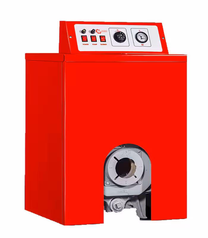 پکیج زمینی شوفاژکار 8 پره چدنی کوتاه مبدل دار مدل آذرخش AS300-8