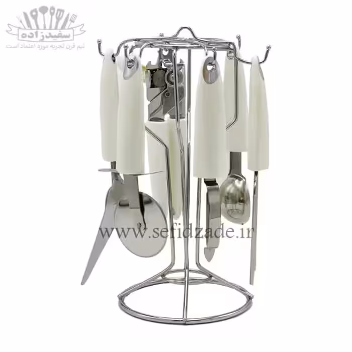 سرویس ابزار 7 پارچه دسته سفید دافنی