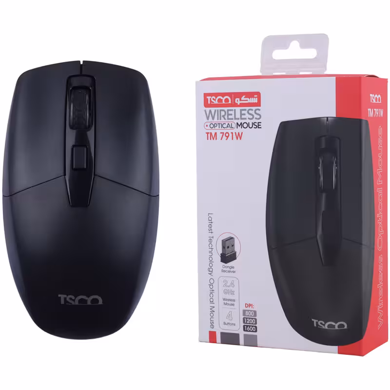 موس بی سیم تسکو (TSCO) مدل TM 791 W (گارانتی 12 ماهه توسن سیستم شرق )