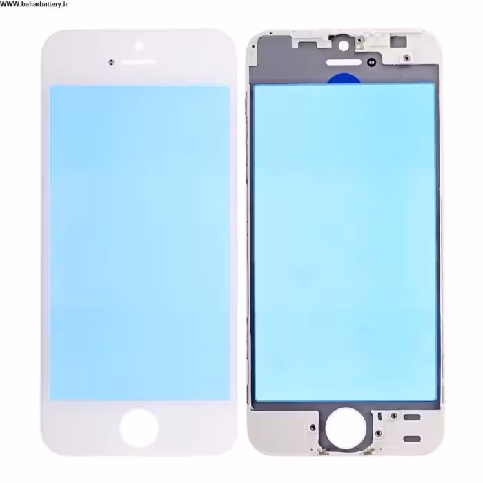 گلس تاچ تعمیراتی آیفون IPHONE 5S با فرم با چسب OCA اورجینال