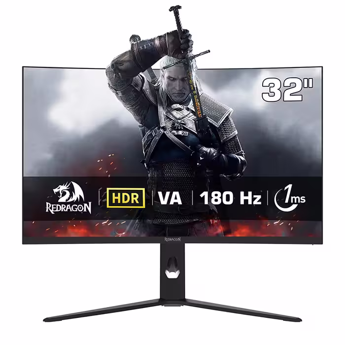 مانیتور گیمینگ 32 اینچ خمیده ردراگون مدل Redragon GMQ3212RVC