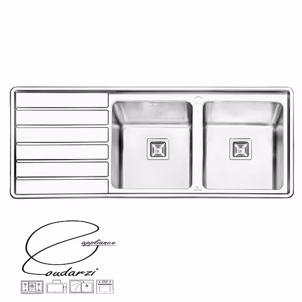 سینک پرنیان استیل مدل PS1214 توکار