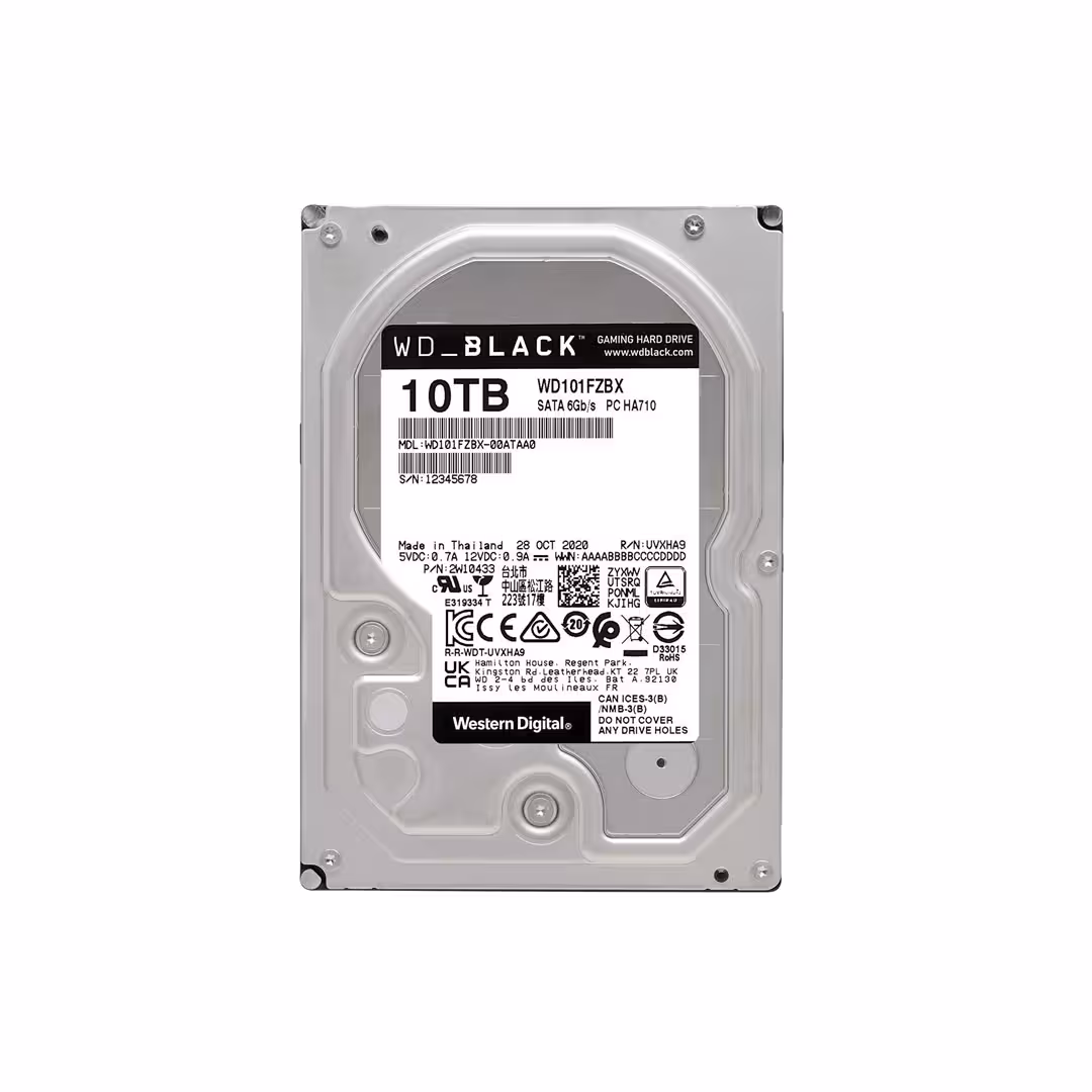هارد اینترنال وسترن دیجیتال مشکی Black ظرفیت 10 ترابایت