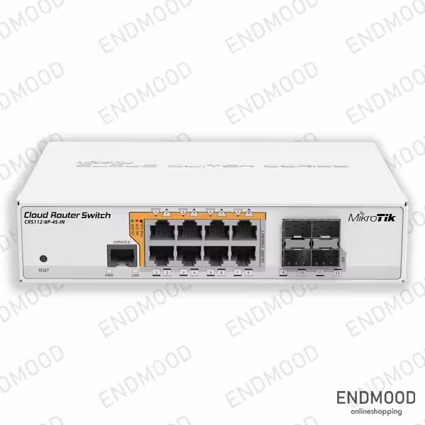 سوئیچ روتر میکروتیک مدل CRS112-8P-4S-IN