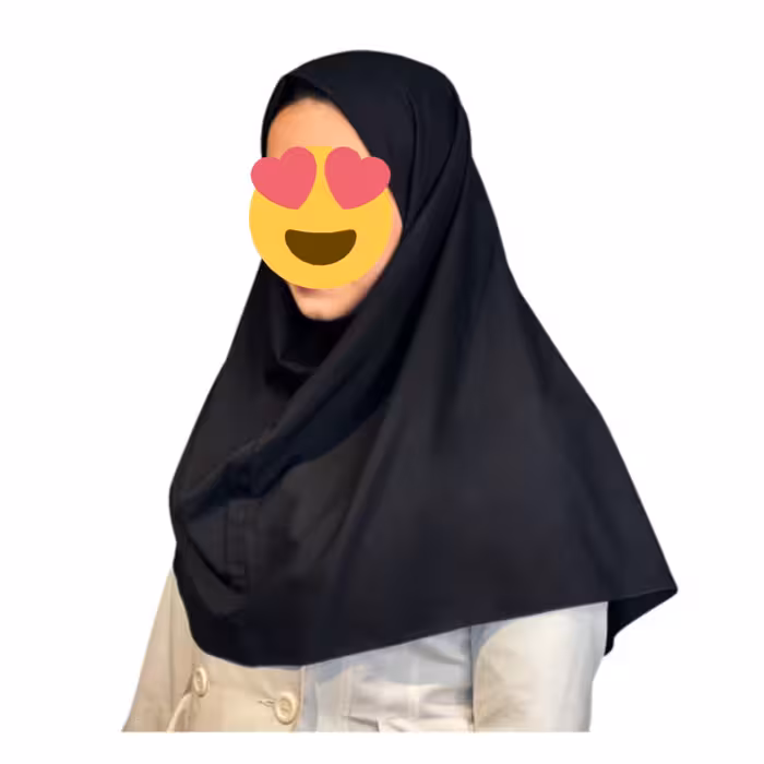 مقنعه نخی بروجرد رنگ مشکی سایز 90 