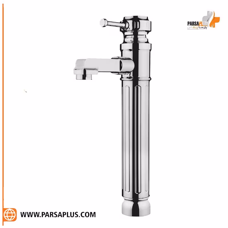 شیر روشویی پایه بلند دوان مدل زلان کروم