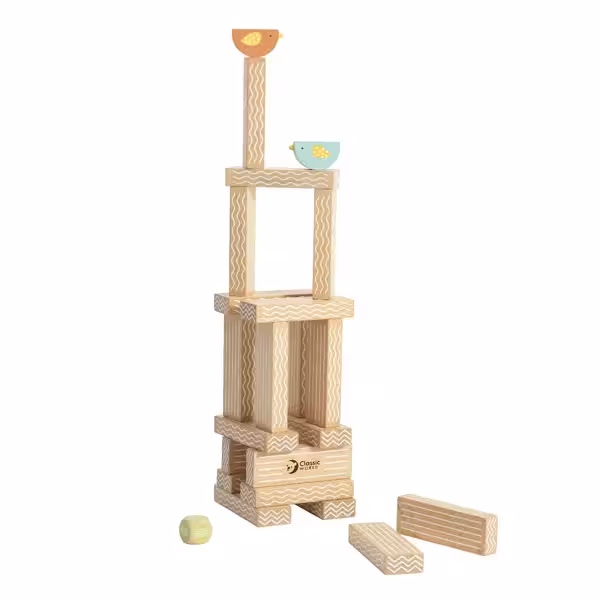 بازی چیدن پرنده چوبی کلاسیک ورد Classic World