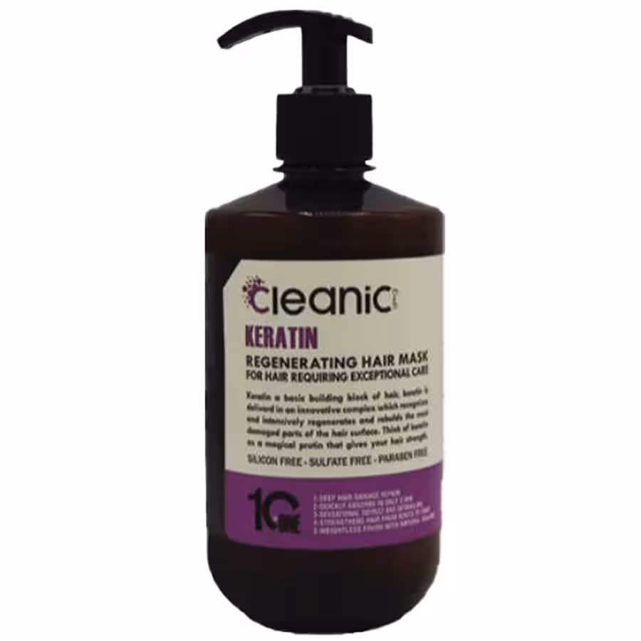 ماسک مو بازسازی کننده کلینیک کیندی حاوی کراتین 550 میل