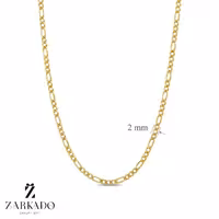 زنجیر طلا فیگارو ریز 45cm عرض 2mm