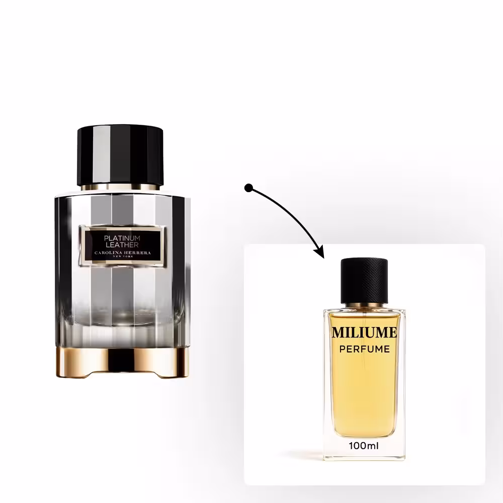 اسانس عطر Carolina Herrera Platinum Leather برند Argeville - کد 1176 - کارولینا هررا پلاتینیوم لدر 100ML - میلیوم پرفیوم
