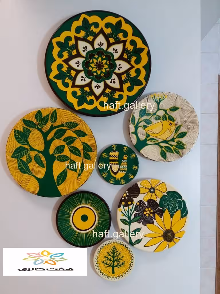 ست بشقاب دیوارکوب سفالی کد 101909