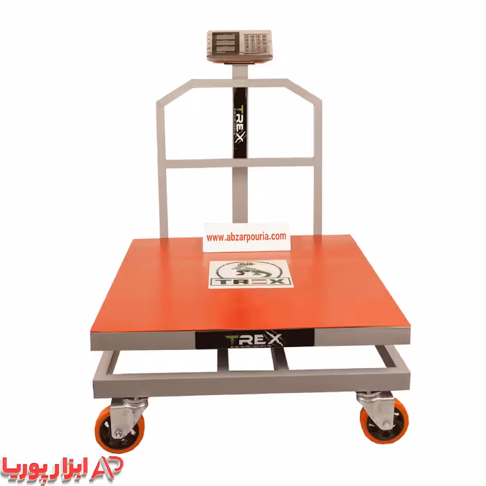 باسکول 800 کیلویی کمری بدنه تیرکس 80*80   چرخ دار پرو