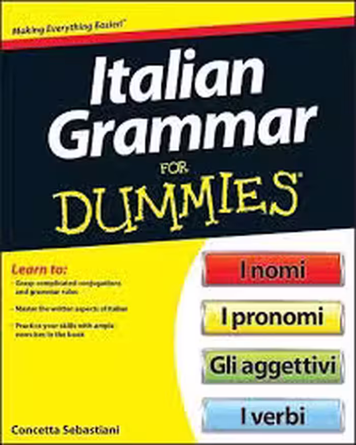 کتاب گرامر ایتالیایی Italian Grammar For Dummies