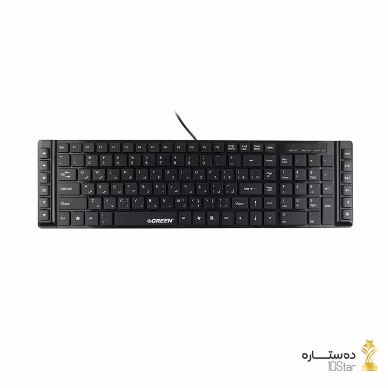 کیبورد باسیم گرین مدل GK-301 با حروف فارسی
