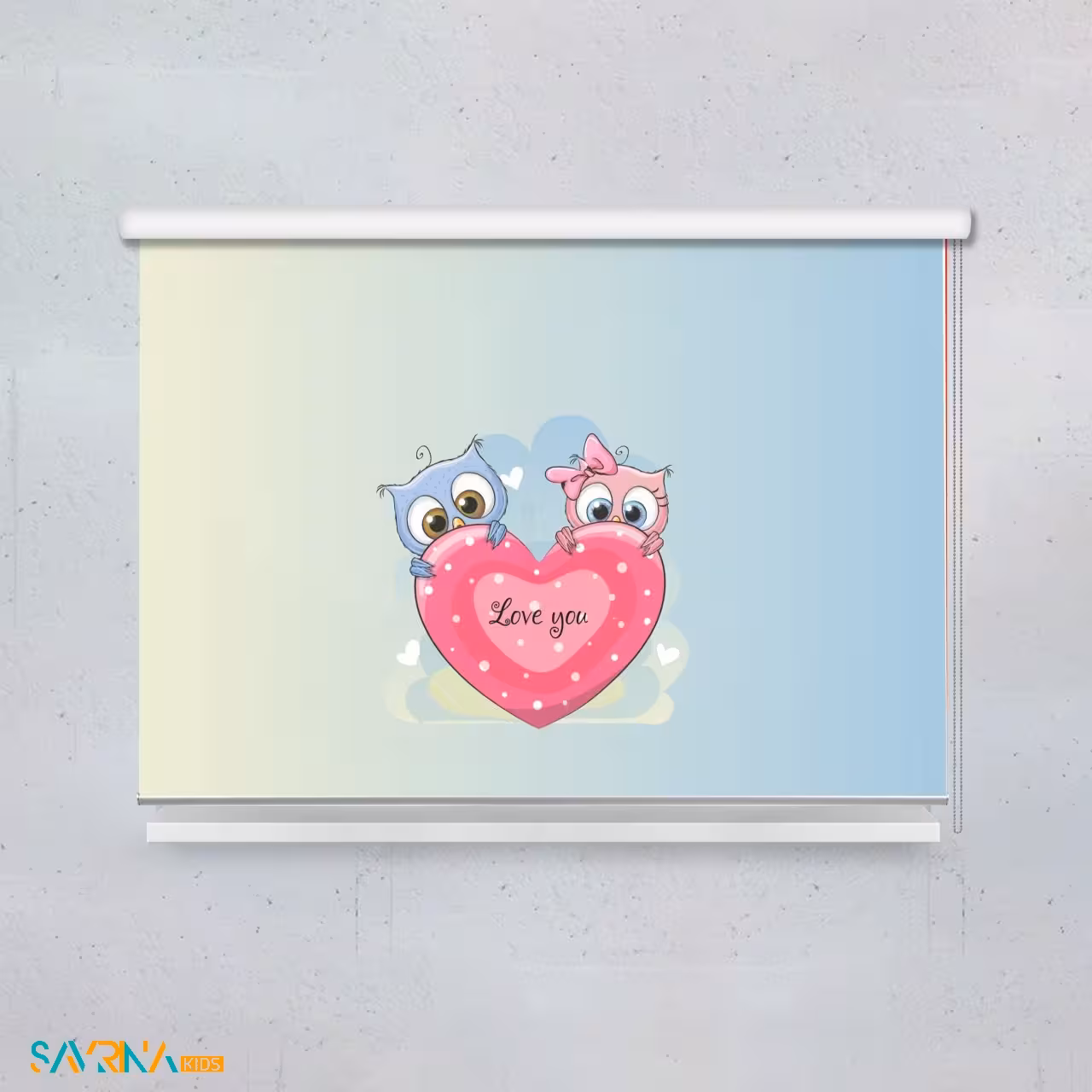 پرده شید بچگانه طرح جغد های بامزه کد AS1379