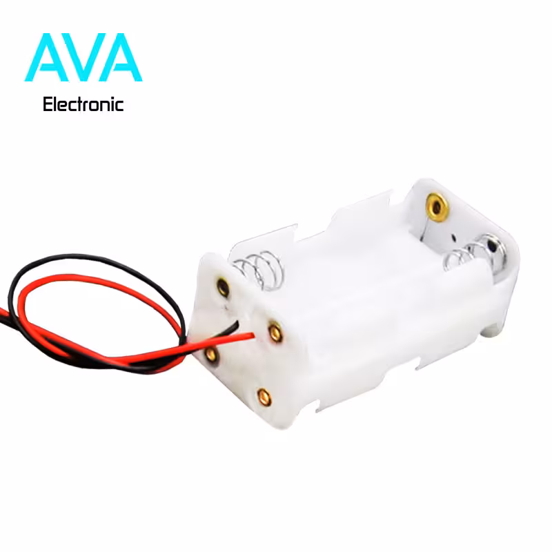 جاباتری چهارتایی باتری قلمی دوطرفه سفید رنگ