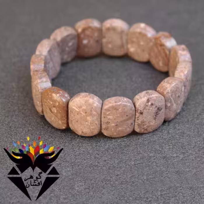 دستبند فسیل کالباسی اصل خوشرنگ کد D_1830