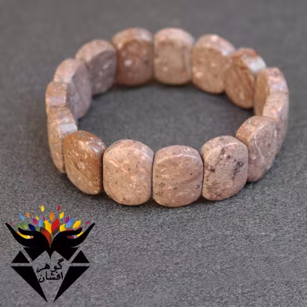 دستبند فسیل کالباسی اصل خوشرنگ کد D_1830